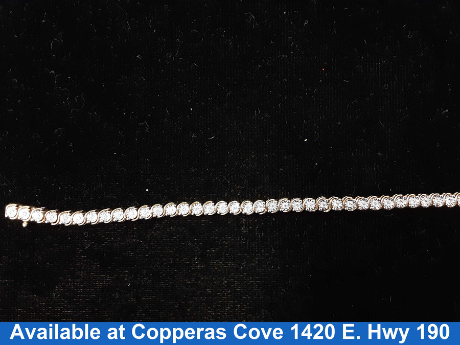 Tennis Bracelet - Yellow Gold 10k (.417) 8.3 grams 7 inch