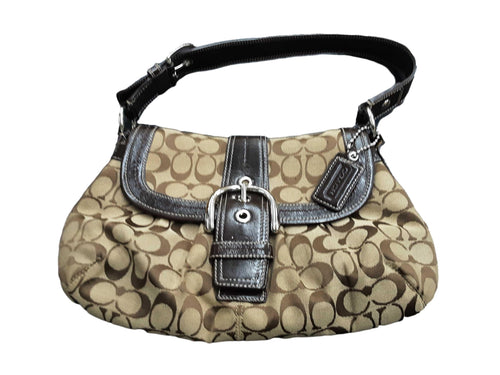 Coach D1068 Beige / Tan Purse / Handbag