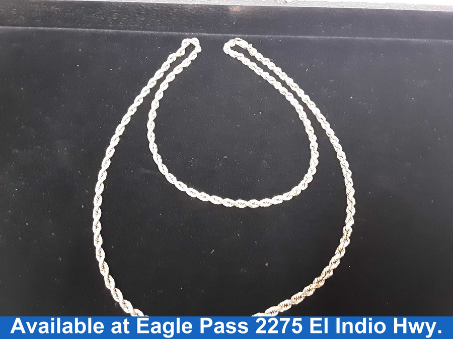 Rope Chain - Yellow Gold 10k (.417) 27.6 grams 20 inch