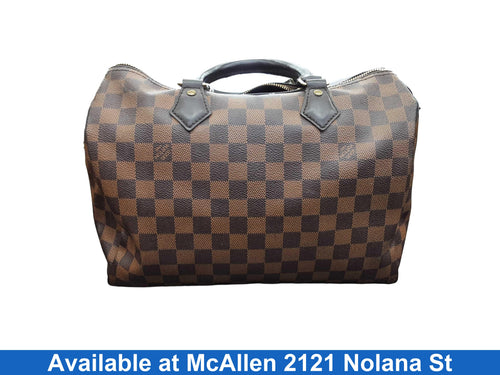 Louis Vuitton Damier Ebene Speedy 30 Brown Purse / Handbag