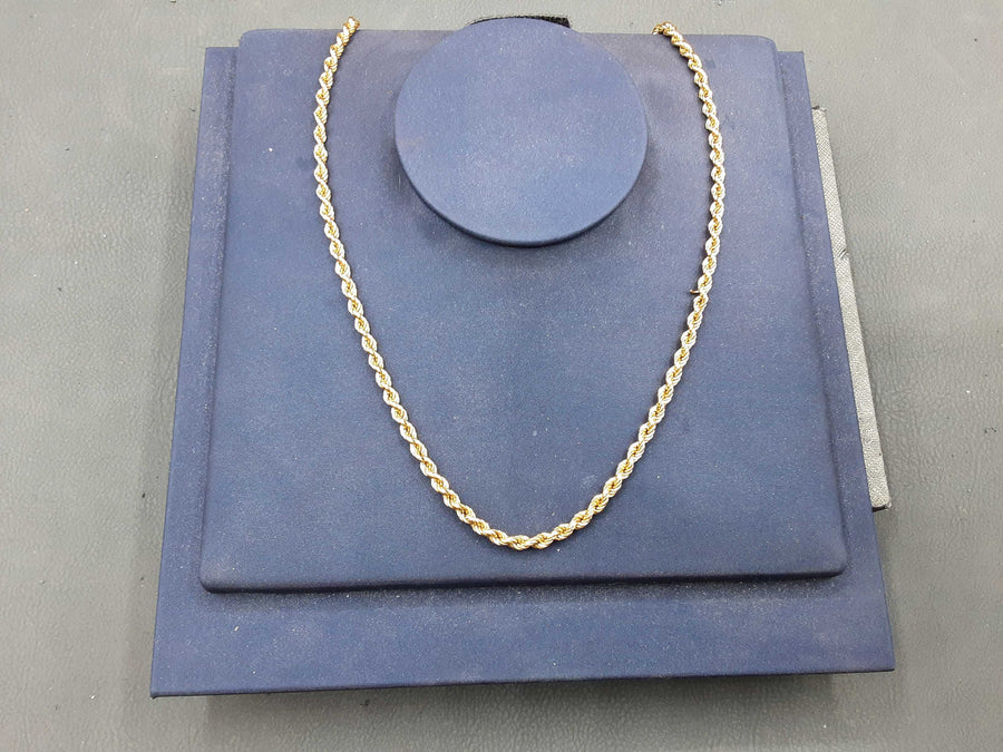 Rope Chain - Yellow Gold 18k (.750) 10.7 grams 22 inch