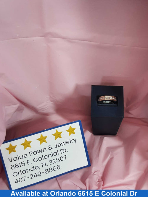 Ring - Wedding Band - White Gold 14k (.585) 4.8 grams Size 11
