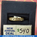 Ring - Wedding Band - Yellow Gold 14k (.585) 3.9 grams Size 8