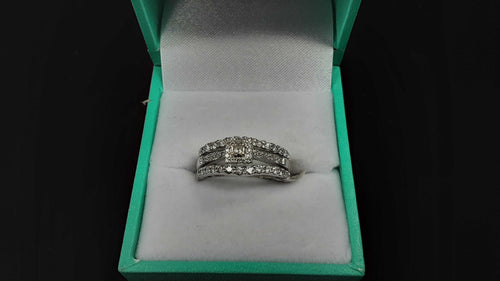 Women's Ring - Solitaire - White Gold 14k (.585) 5 grams Size 6