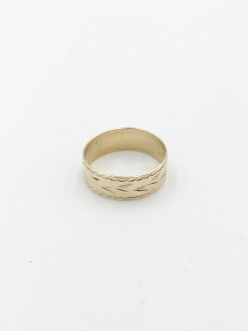 Ring - Wedding Band - Yellow Gold 14k (.585) 4.6 grams Size 10