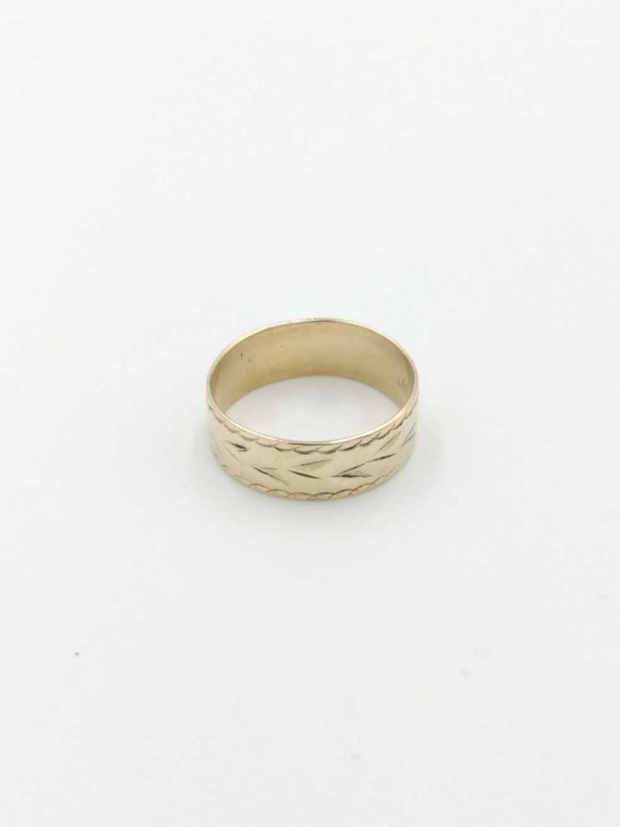 Ring - Wedding Band - Yellow Gold 14k (.585) 4.6 grams Size 10