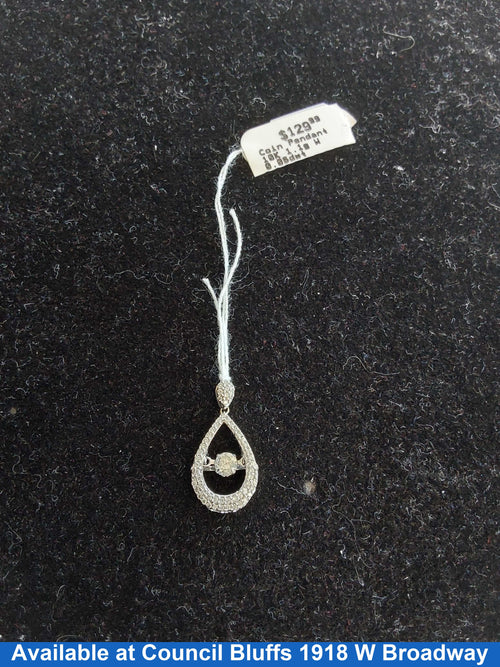 Coin Pendant - White Gold 10k (.417) 1.1 grams