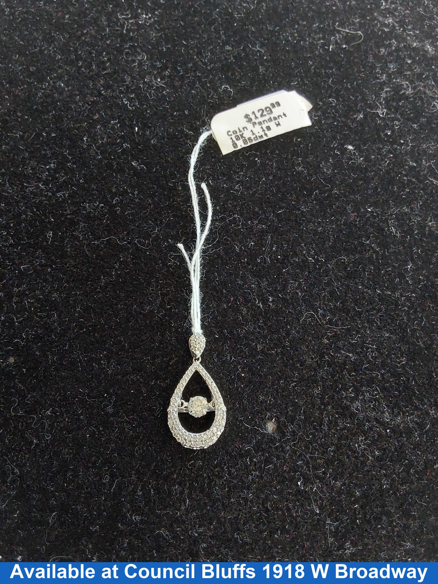 Coin Pendant - White Gold 10k (.417) 1.1 grams