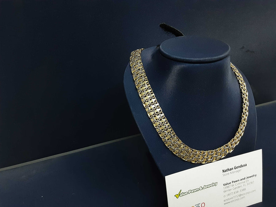 Woven Chain - Yellow Gold 14k (.585) 25.5 grams 18 inch