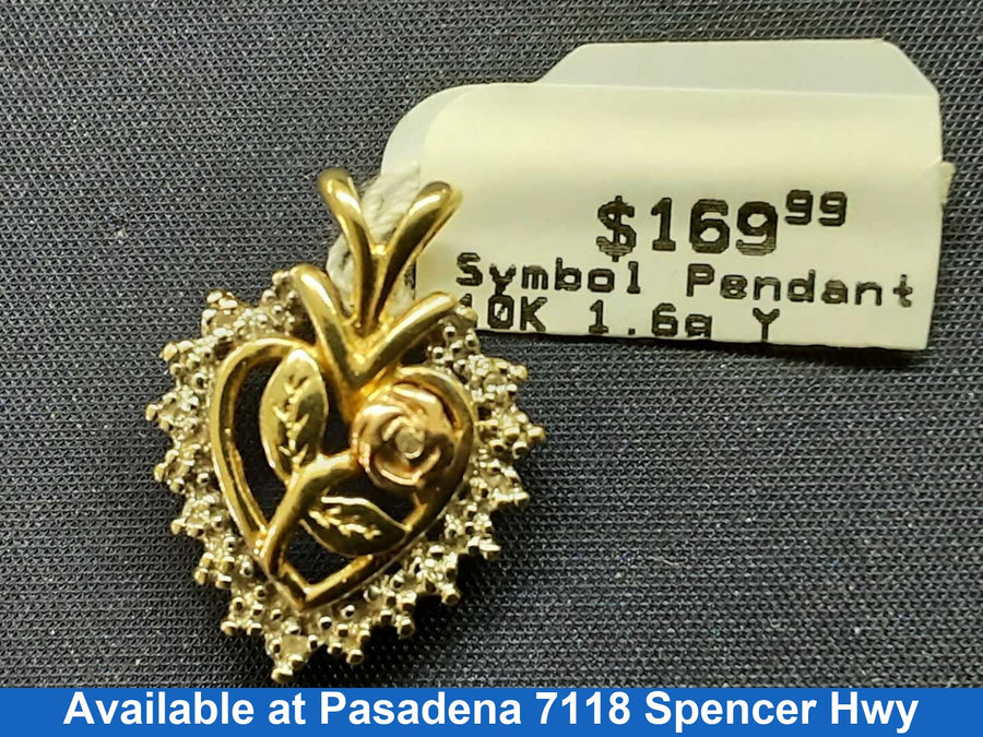 Symbol Pendant - Yellow Gold 10k (.417) 1.6 grams