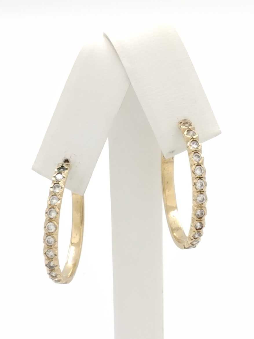 Hoop Earrings - Yellow Gold 14k (.585) 6.9 grams