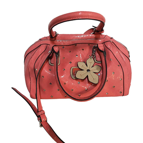 Guess Hula Girl Box Satchel Pink Purse / Handbag