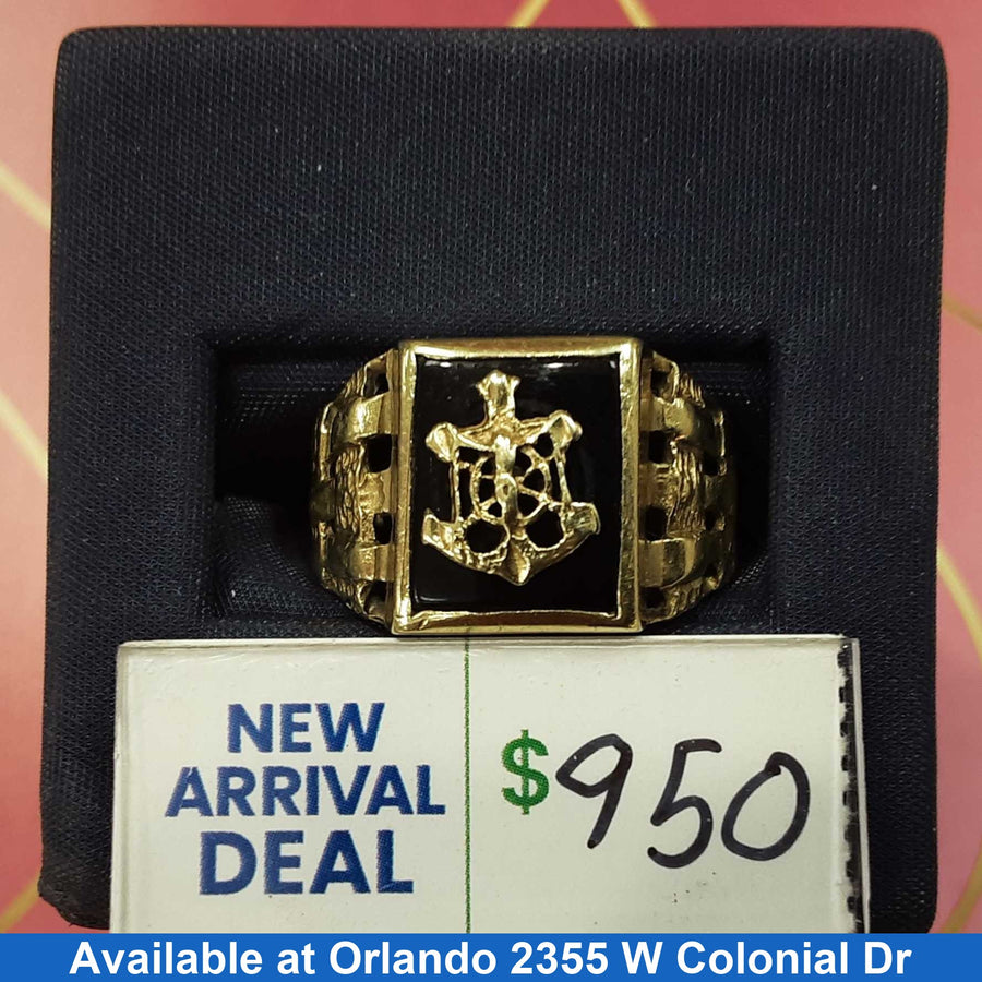 Men's Ring - Yellow Gold 10k (.417) 9.5 grams Size 9.5