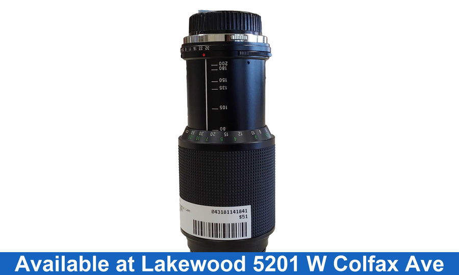 Vivitar 80-200mm Black Photographic Lens