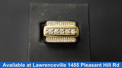 Men's Ring - Yellow Gold 10k (.417) 8.1 grams Size 11