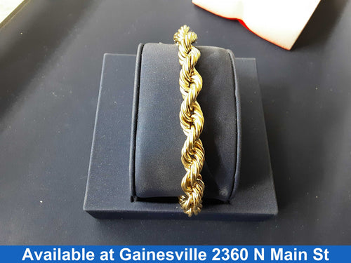 Rope Bracelet - Yellow Gold 10k (.417) 12 grams 8 inch