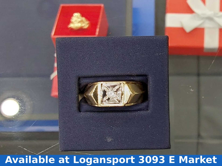 Men's Ring - Yellow Gold 10k (.417) 7.2 grams Size 9