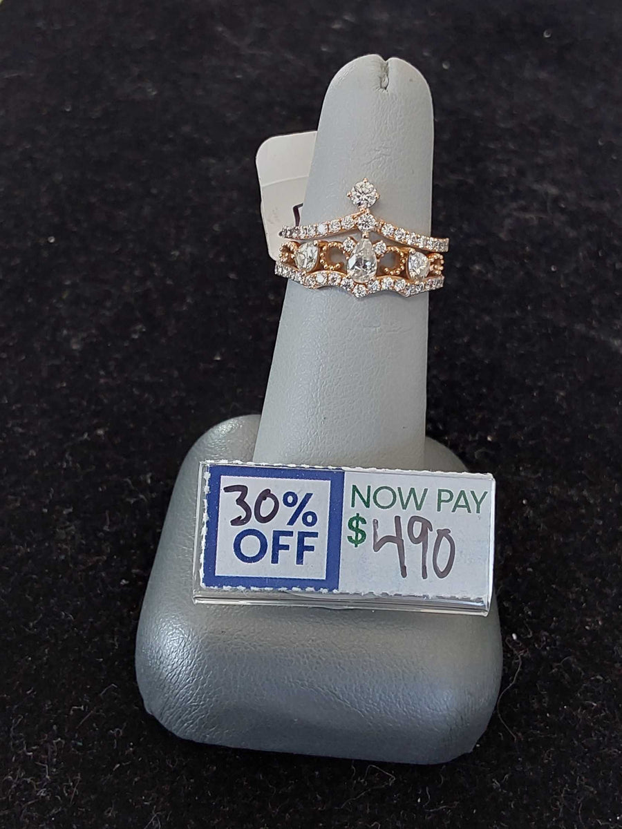 Ring - Engagement Set - Rose Gold 14k (.585) 4 grams Size 6