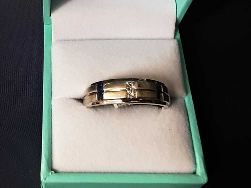 Men's Ring - White Gold 14k (.585) 6.4 grams Size 12.5