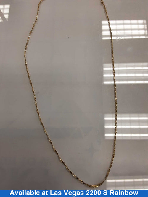 Rope Chain - Yellow Gold 14k (.585) 1.4 grams 18 inch