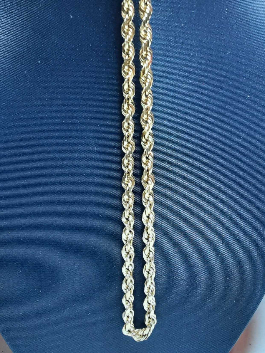Rope Chain - Yellow Gold 14k (.585) 22.8 grams 22 inch