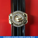 Men's Ring - Yellow Gold 14k (.585) 8.9 grams Size 11
