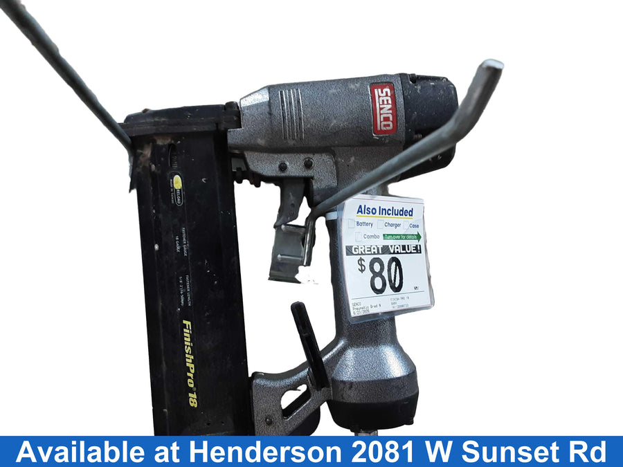 Senco Finish Pro 18 Silver Pneumatic Brad Nailer