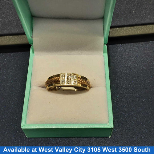 Men's Ring - Yellow Gold 14k (.585) 5.2 grams Size 10