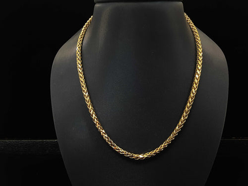 Fox Tail Chain - Yellow Gold 14k (.585) 11.3 grams 15 inch