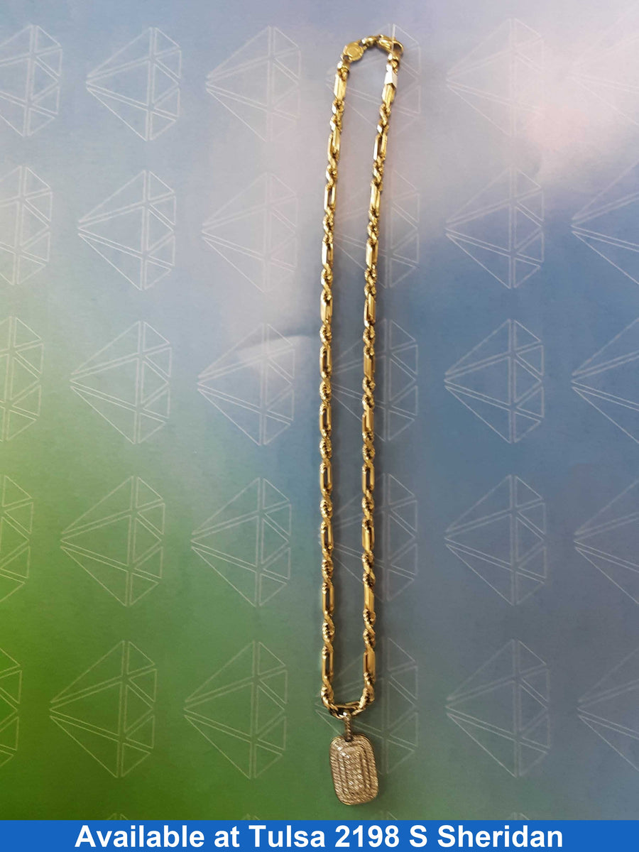 Chain - Yellow Gold 14k (.585) 34.2 grams 22 inch