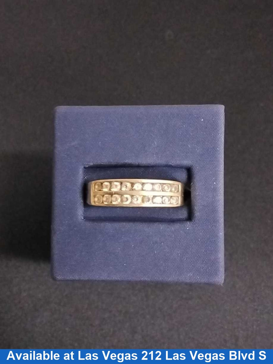 Ring - Wedding Band - Yellow Gold 14k (.585) 3.4 grams Size 20