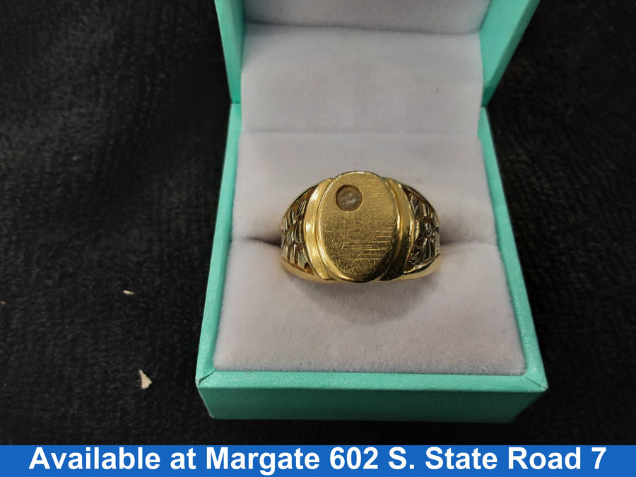 Men's Ring - Yellow Gold 14k (.585) 7.2 grams Size 10