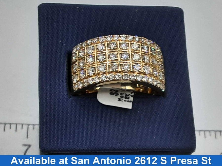 Men's Ring - Yellow Gold 10k (.417) 8.3 grams Size 10.5