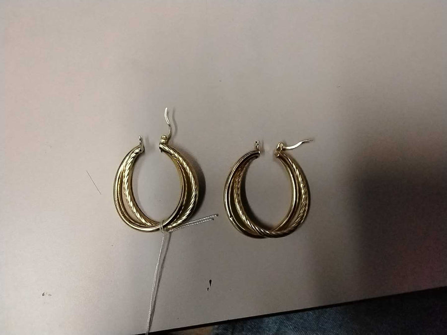 Hoop Earrings - Yellow Gold 14k (.585) 5.8 grams