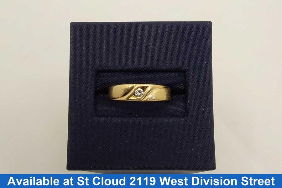 Men's Ring - Yellow Gold 14k (.585) 3.371 grams Size 8