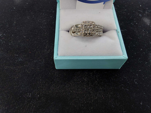 Ring - Engagement Set - White Gold 14k (.585) 7.8 grams Size 8