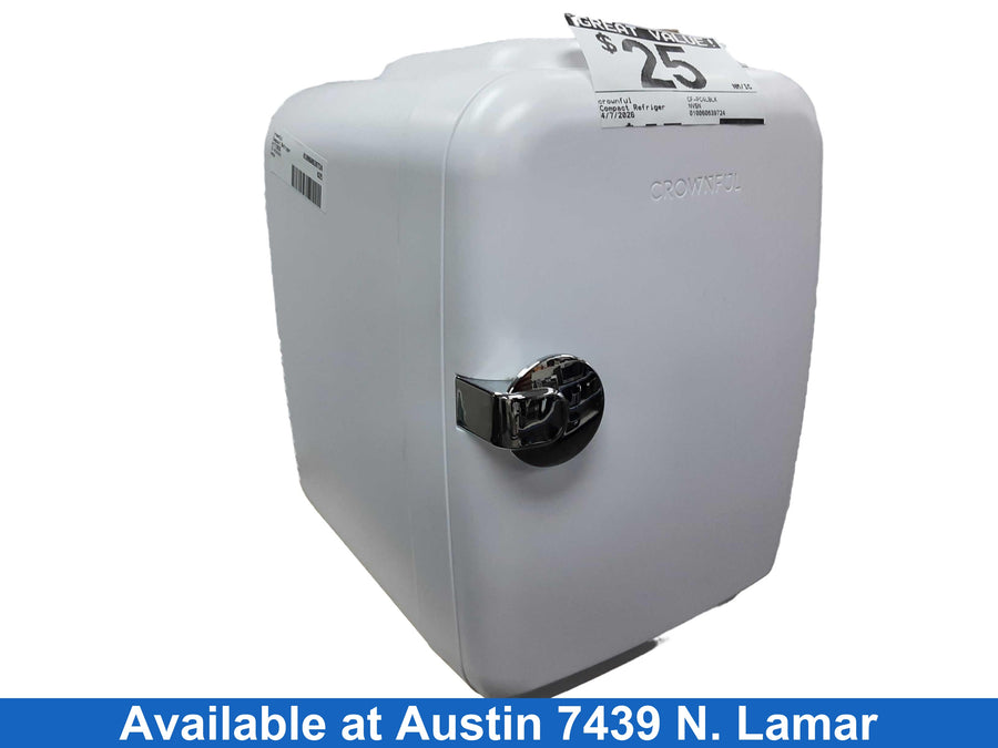 Crownful Cf-pc4lblk White Compact Refrigerator