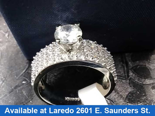 Ring - Engagement Set - White Gold 14k (.585) 4.3 grams Size 5