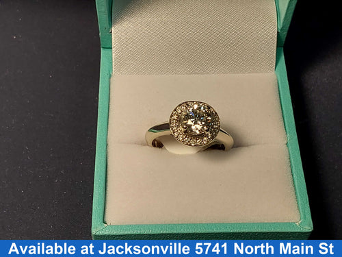 Ring - Engagement Set - White Gold 14k (.585) 3.1 grams Size 5.5