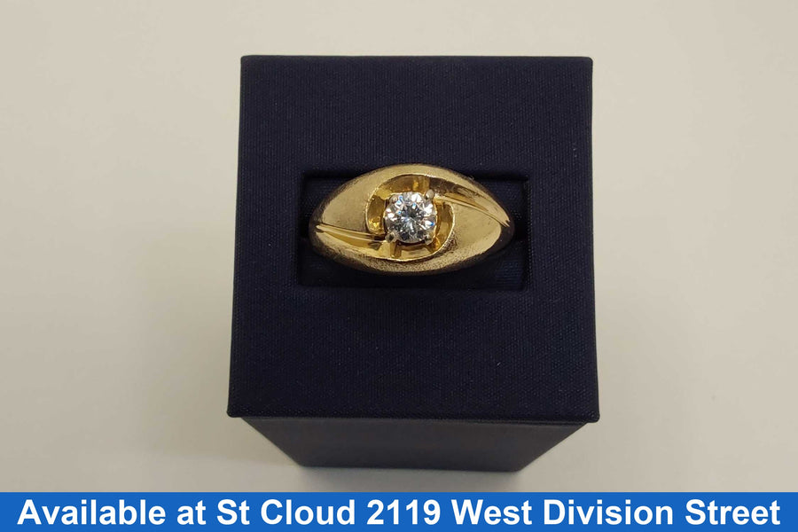 Men's Ring - Yellow Gold 14k (.585) 6.9 grams Size 9