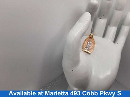 Religious Pendant - Tricolor Gold 14k (.585) 3.9 grams