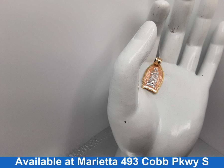 Religious Pendant - Tricolor Gold 14k (.585) 3.9 grams