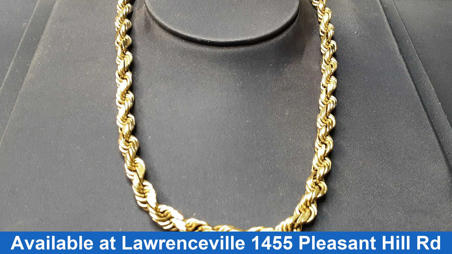 Rope Chain - Yellow Gold 14k (.585) 80.5 grams 24 inch