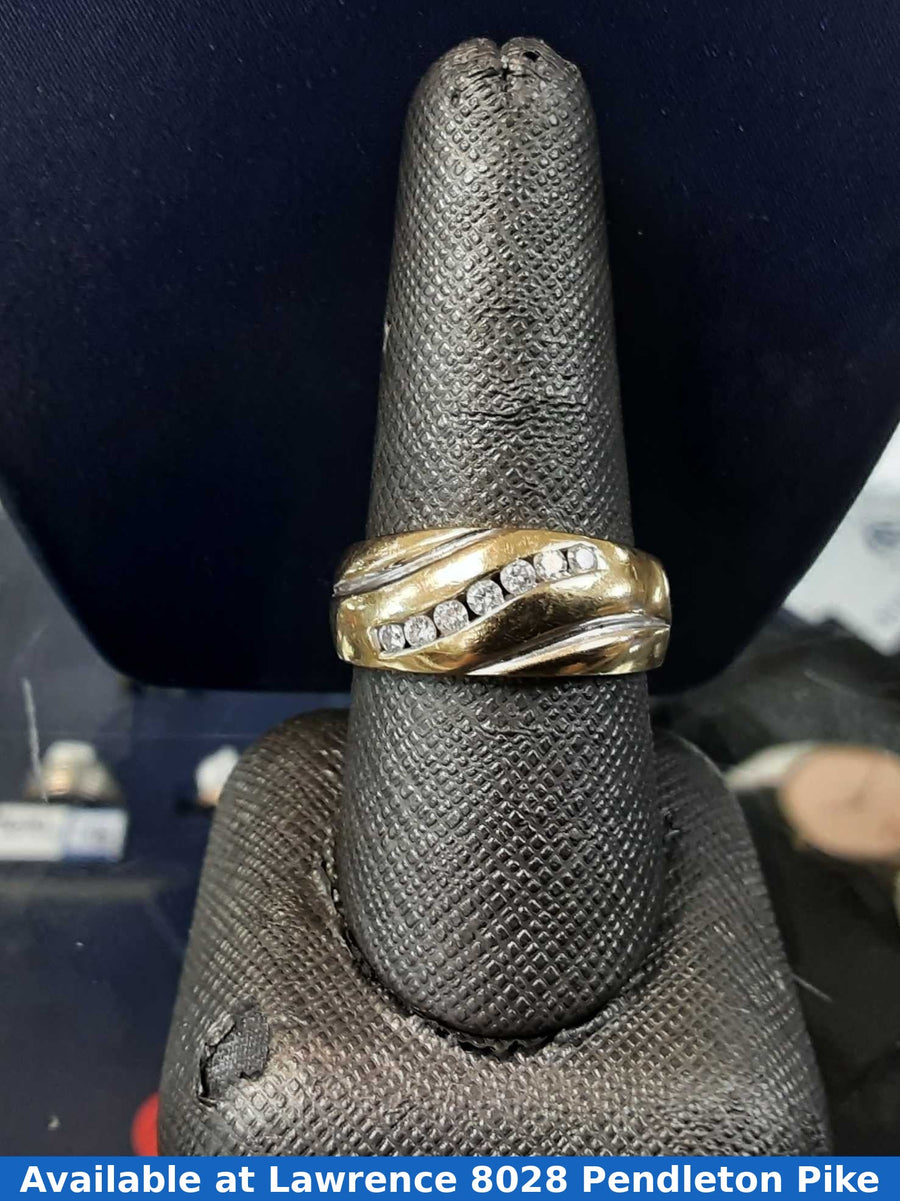 Ring - Wedding Band - Yellow Gold 10k (.417) 3.6 grams Size 9