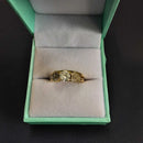 Ring - Engagement Set - Yellow Gold 14k (.585) 4.6 grams Size 7.5