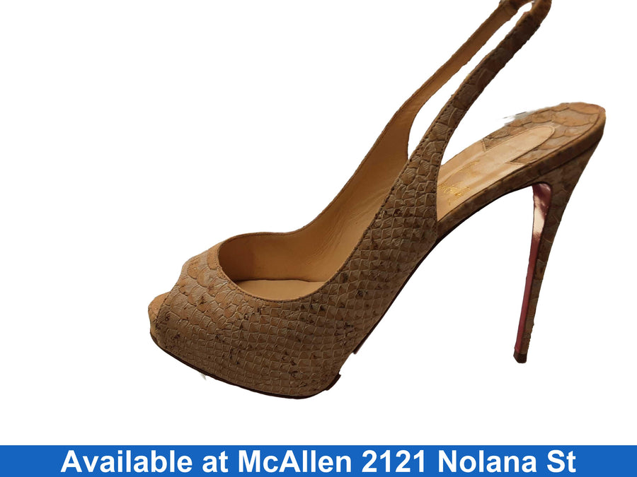 Christian Louboutin Bg72 Beige / Tan