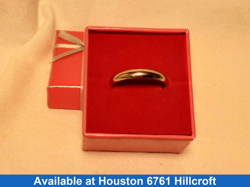 Ring - Wedding Band - White Gold 14k (.585) 4.6 grams Size 6.5
