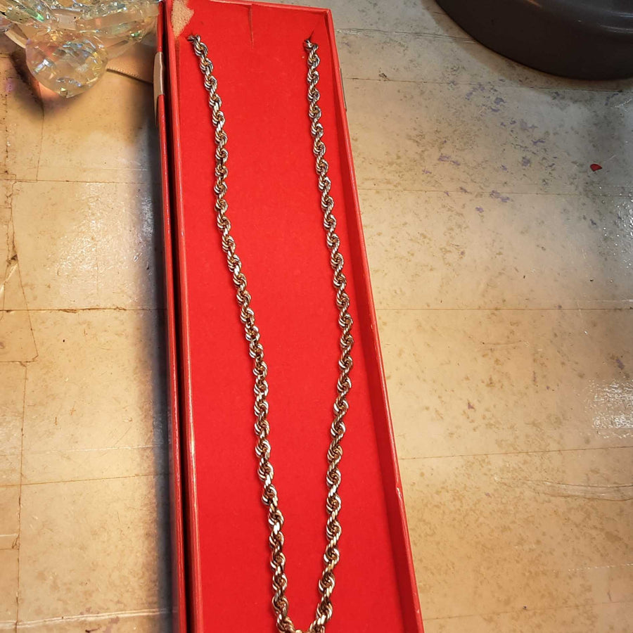 Rope Chain - White Gold 10k (.417) 31.4 grams 24 inch