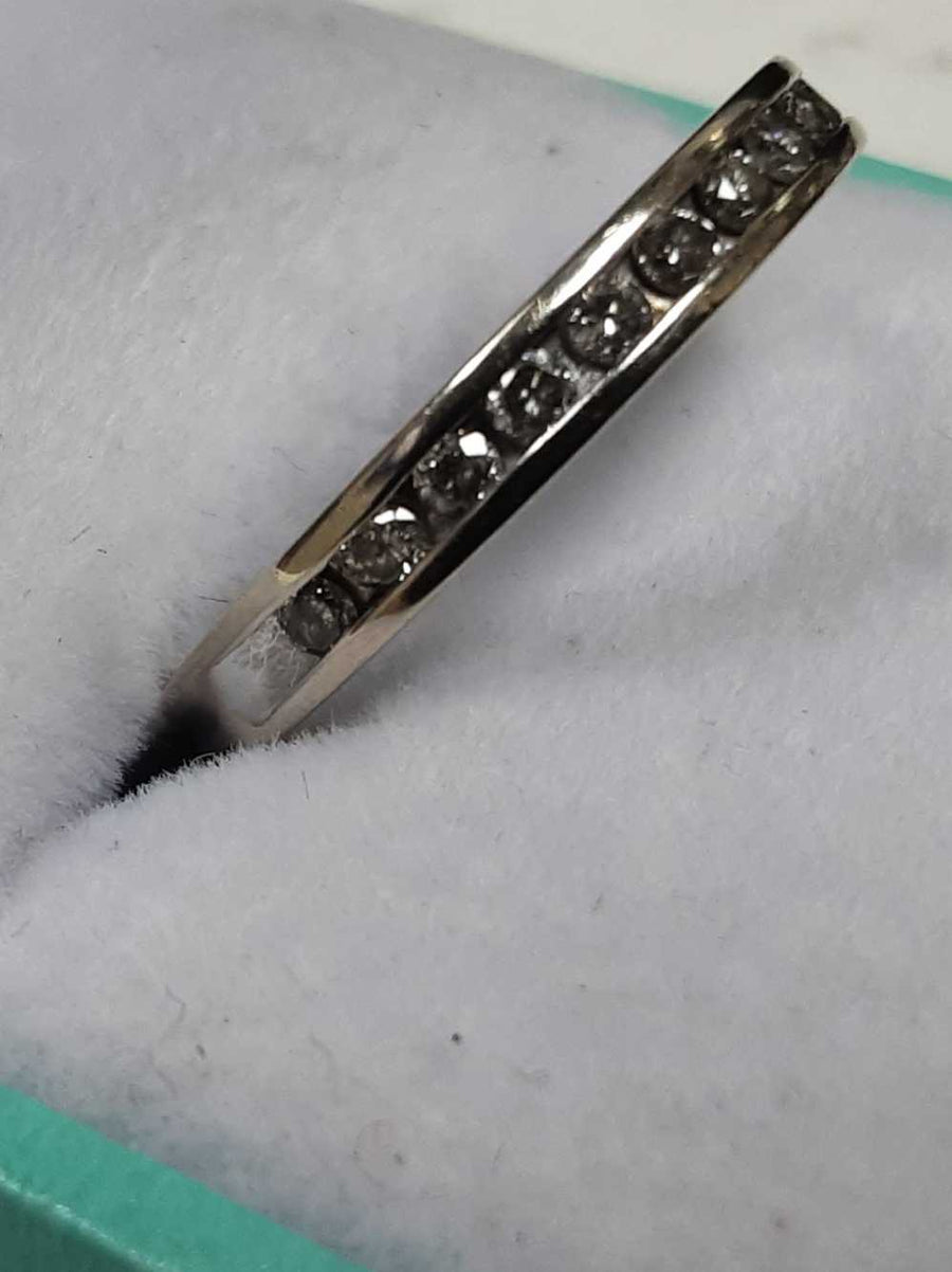 Ring - Wedding Band - White Gold 10k (.417) 1.8 grams Size 7.5