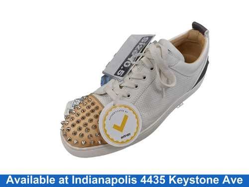 Christian Louboutin Louis Junior Spikes White